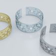 RENDER01.jpg Bracelet Snowflake 3D Print 3D print model