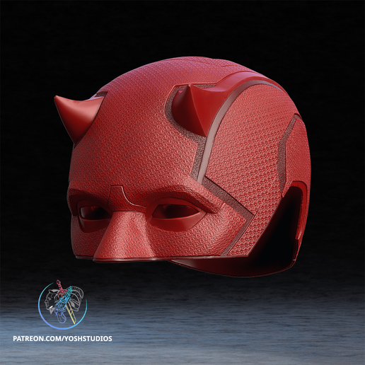 Render_8.png Daredevil Born Again Helmet 3D Printer File STL
