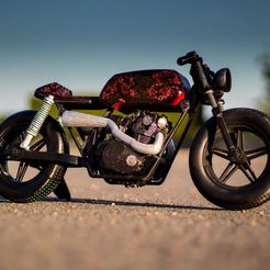708c7dfbdb0935e01d3c7e1db1cab4c2_preview_featured.jpg Free STL file Cafe racer・3D printing template to download