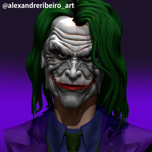 STL file Joker bust・3D printable model to download・Cults