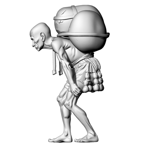 Old Worker Sculpture - Escultura Trabajador Anciano - Sculpture Vieil Ouvrier - تمثال عامل مسن