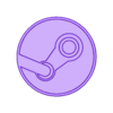 Steam Logo (Without Hole).STL Coin of Steam Logo (With \ Without Hole)