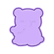 bear (5).stl Mothers Day Bear Cookie Cutter