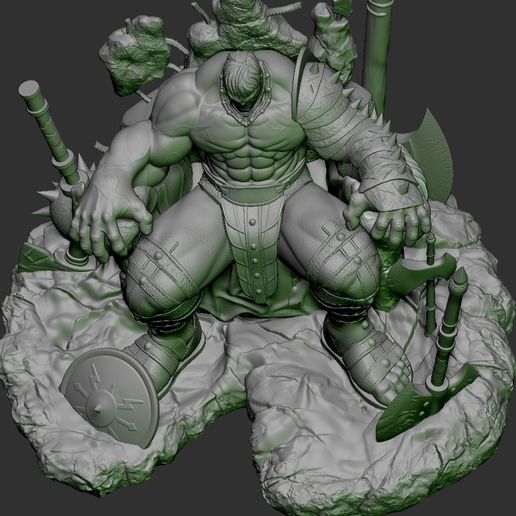 ZBrush-Document04.jpg Hulk on Throne