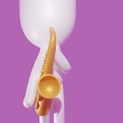 sax1.png STL-Datei Robert Plant Saxophon・3D-druckbare Vorlage zum herunterladen