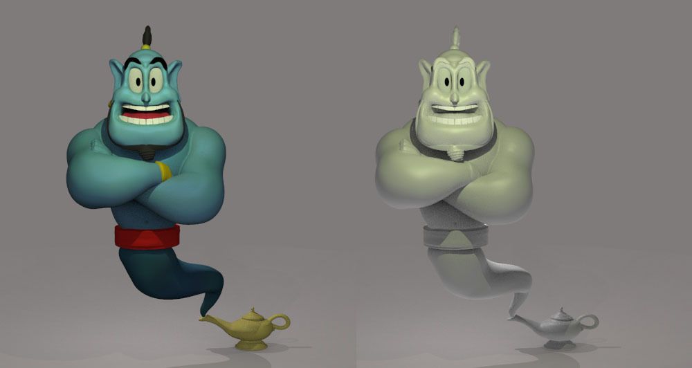 Download STL File Genie Aladdin • 3D Printable Template ・ Cults