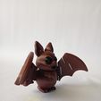 3.jpg 🦇 Flexi Chibi Bat - STL Pack | Print-in-Place + Print-in-Parts + Keychain Edition