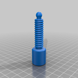 Light_Arm_Screw_Full3D_MKI.png STL-Datei Camping Light Stand (zur Verwendung mit aufladbaren Fahrradlampen) kostenlos・Design für 3D-Drucker zum herunterladen