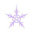 Copo de nieve 2.stl Pentagram snowflake