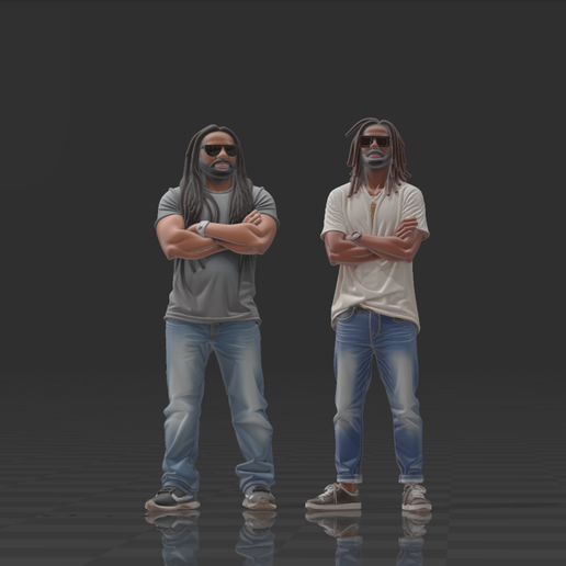 👾 Set Rastas Urbanos Figuras Escala 1/64 | Urban Rasta Duo 1/64 Scale ...