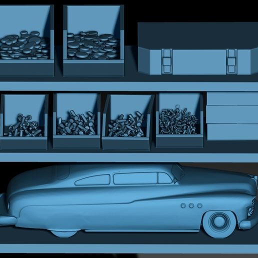 11.jpg Set d'établi1 /24 & 1/18 Echelle imprimable en 3D - Garage Diorama Kit