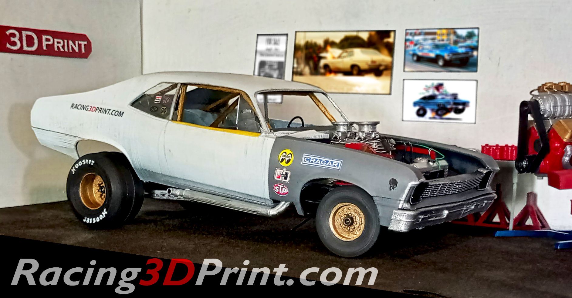 Chevrolet-Nova-Gasser-3.jpg Descargar archivo STL Chevrolet Nova Gasser Nitro 1:12 Scale • Diseño para impresión en 3D, Racing3DPrint
