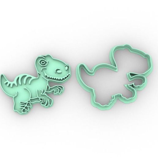 T - REX - DINOSAUR - COOKIE CUTTER - COOKIE CUTTER - CUTTER 3D model