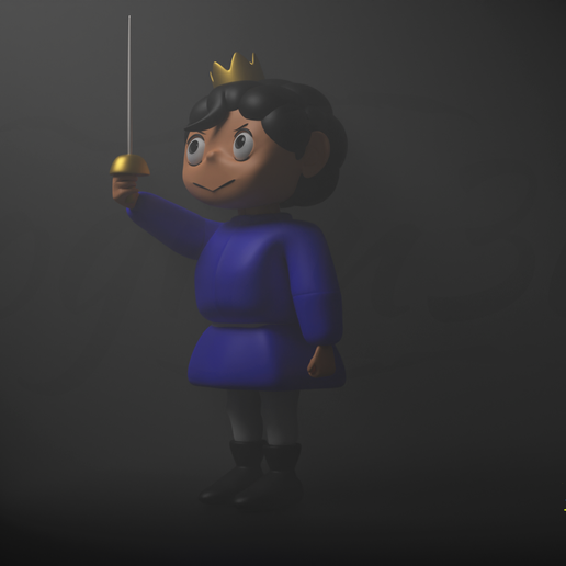 Bojii and Kaje (Ousama Ranking/Ranking of Kings) 3D model