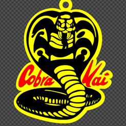 COBRA-KAI.png Fichier STL porte-clés cobra kai・Design imprimable en 3D à télécharger