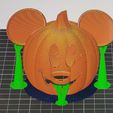 Supports.jpg Halloween Mickey Pumpkin Tea Light - High Detail Poly