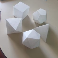 20200310_092848_1.jpg Free STL file Platonic Solids・3D print model to download