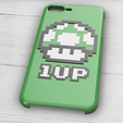 3 carcasas 1up mario 4.png CASE IPHONE 7/8 - 7/8 PLUS - X/XS 1UP MARIO BROS