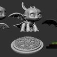 parts toothless.jpg Toothless Pop Funko 3D print model