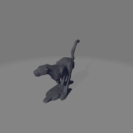 PUMA1.png Running Cougar - Low Poly - Decor
