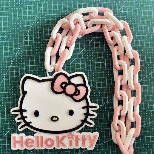 👋 HELLO KITTY CHAIN・ STL File for 3D printing・Cults