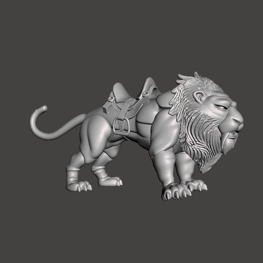 FAN ART LION 3D model