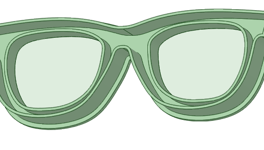 Cookie cutter lenses - 3D model önizlemesi