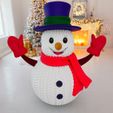 2.jpg crochet snowman (knitted doll)