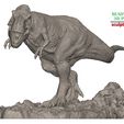 T-Rex-1-32-11.jpg Tyrannosaurus Rex dinosaur 1-32 3D sculpting printable model