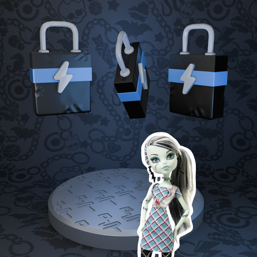 Monster High Day At The Maul Frankie Stein doll bag replacement 3D model