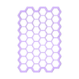 85mmx60mm (10mm per hex).stl Honey Comb Texture Tile