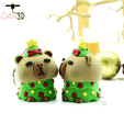 Cutie3D-Capy Christmas Tree Keycap Fidget Clicker Keychain_10.png Cutie3D Capy Christmas Tree Keycap Fidget Clicker Keychain - Симпатичный брелок для рюкзака