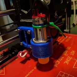 ProbeV4.jpg Free 3D file 18mm inductive probe mount for Prusa I3 clone・3D print model to download