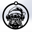 40.png wall art dog, line art christmas dog, 2d art christmas dog, noel, labrador, Navidad