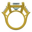 02.jpg Octagon Stone Solitaire Engagement Ring