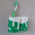 mont-1.jpg Monstera Toothbrush and Toothpaste holder with Soap Dish SET!!