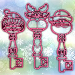 4.jpg Download STL file Christmas cookies - CHRISTMAS - keys - xmas party cookie cutter - house / corta fondant masa y arcilla - 14cm • 3D printing design, Agos3D