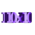 Text Flip - 10x10.stl Text Flip - 10x10