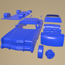 e16_005.png STL file Lincoln Continental sedan 1975 PRINTABLE CAR IN SEPARATE PARTS・Model to download and 3D print