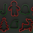 Figuras.png Christmas cookie cutters pack / Christmas cookie cutter pack