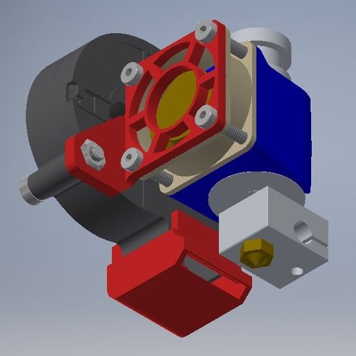 E3D v6 and Volcano Cooler - Fan Duct Mount 3D model