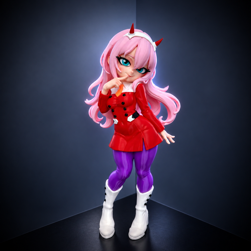 Zero Two Fan art (no ams-multiparts/3mf) - Darling in the Franxx