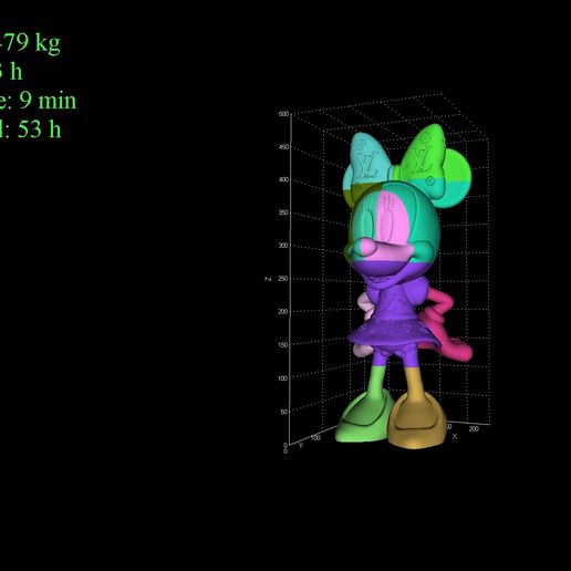 MINNIE louis VUITON EN 50 CM xxl 3D model