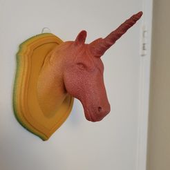 Plaque murale de la licorne