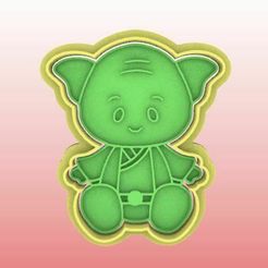 279.jpg STL file BABY YODA CUTTER AND STAMP・Template to download and 3D print