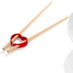 chopestick-valentin1-LD.jpg Free STL file Chinese Chopsticks - Valentine's Day・Design to download and 3D print