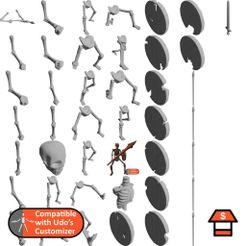Skeletons1.jpg Skeleton (and Legs) Library for Udo's Customizer