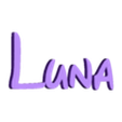 luna.stl 50 Names with Disney letters