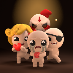 Render.png Isaac characters from Four Souls