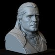 Geralt01.RGB_color.jpg Geralt of Rivia from The Witcher, 3d Printable Bust
